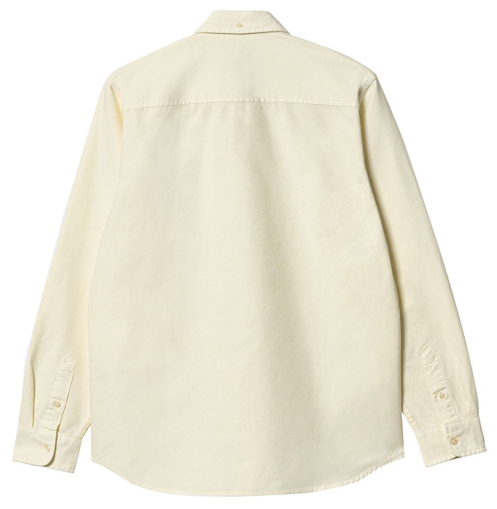 Carhartt Wip Camicia Ls Bolton Shirt Natural Garment Dyed Beige Uomo - 2