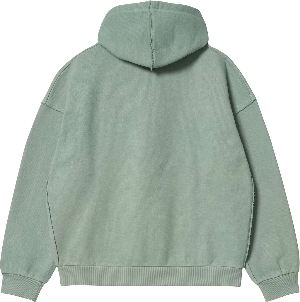 Carhartt Wip Felpa W Hooded Marfa Misty Sage Garment Dyed Verde Donna - 2