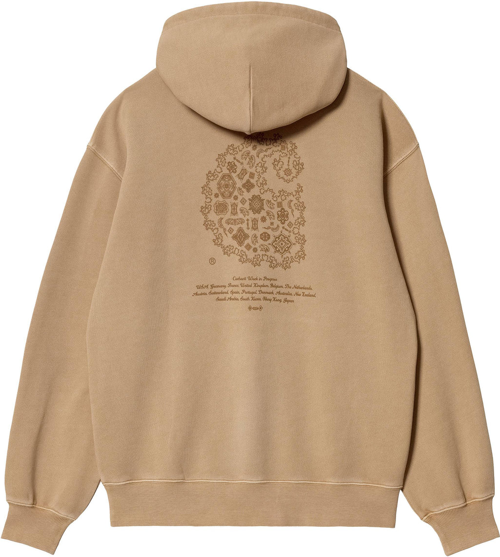 Carhartt Wip Felpa W Hooded Verse C Dusty H Brown Garment Dyed Marrone Donna - 2