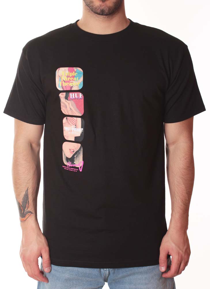 Huf T-shirt Channel J S/s Tee Black Nero Uomo - 1