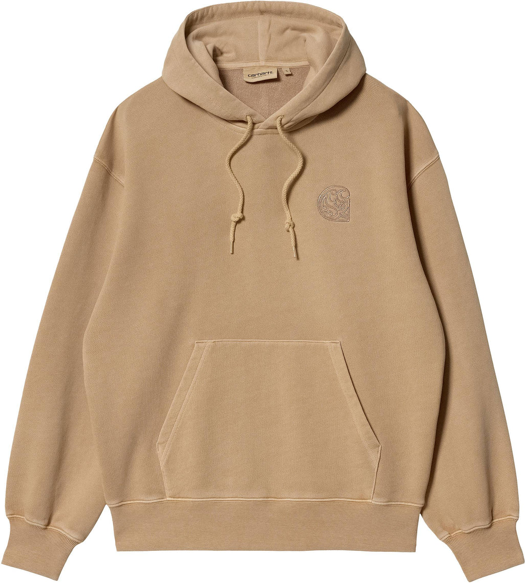 Carhartt Wip Felpa W Hooded Verse C Dusty H Brown Garment Dyed Marrone Donna - 1