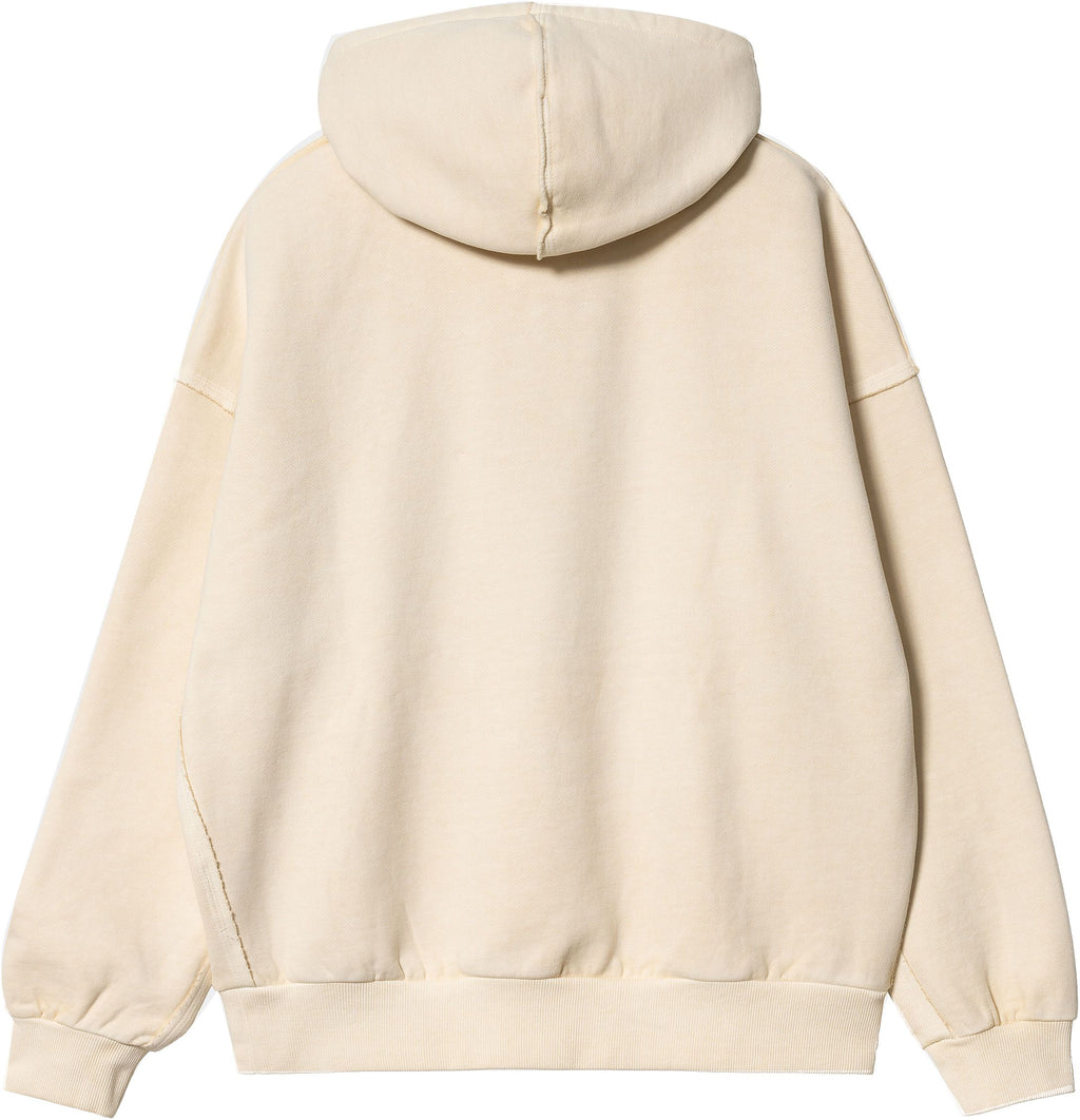 Carhartt Wip Felpa W Hooded Marfa Calico Garment Dyed Beige Donna - 2