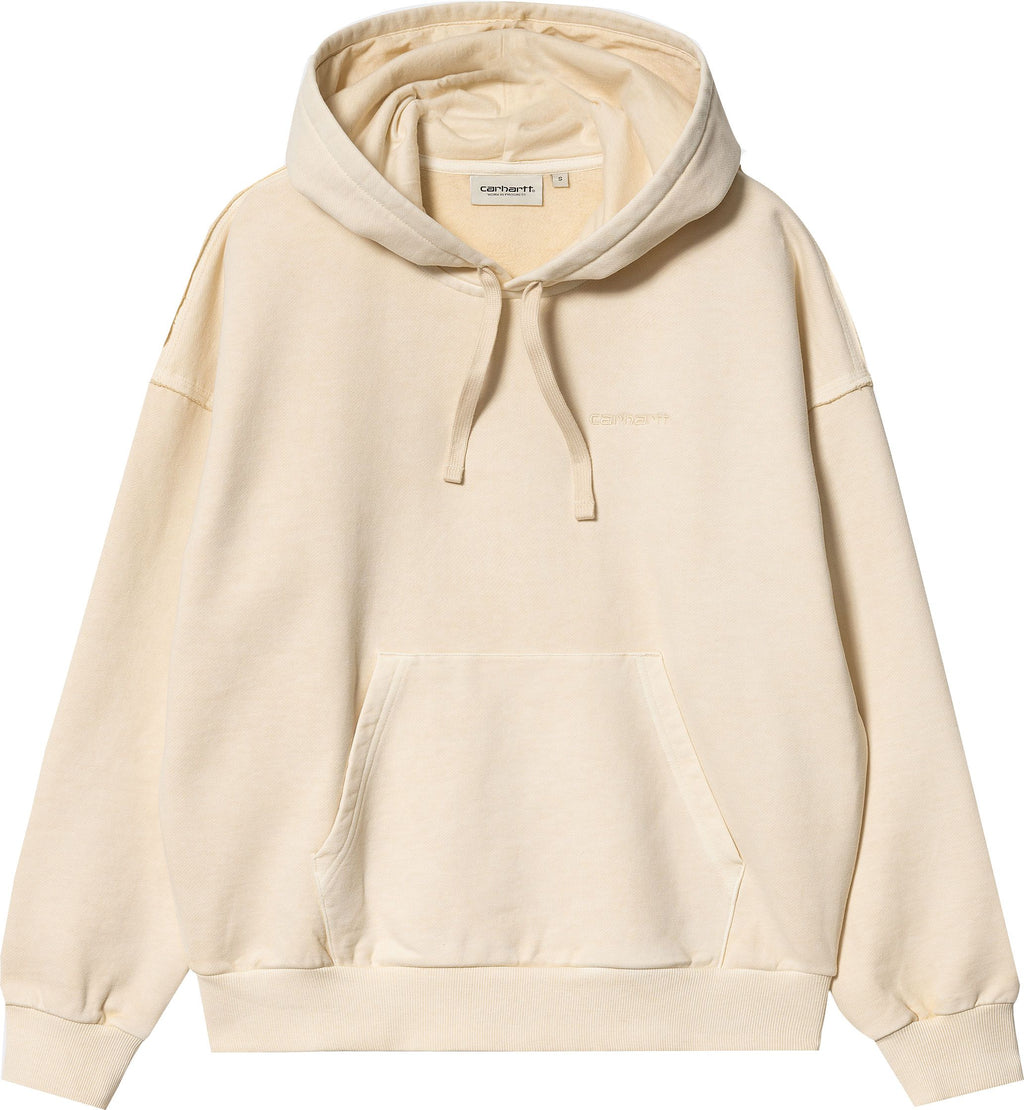 Carhartt Wip Felpa W Hooded Marfa Calico Garment Dyed Beige Donna - 1