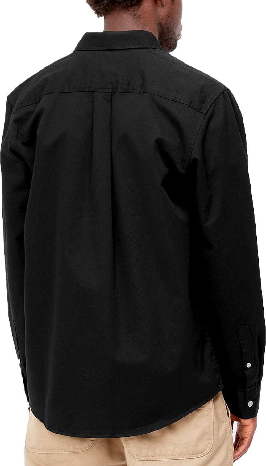 Carhartt Wip Camicia L/s Madison Shirt Black Wax Nero Uomo - 3