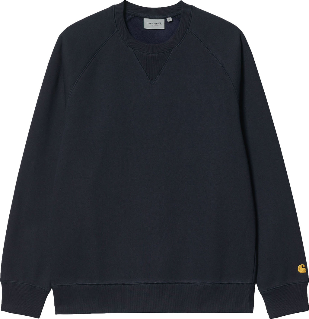 Carhartt Wip Felpa Chase Sweat Dark Navy Blue Uomo - 1