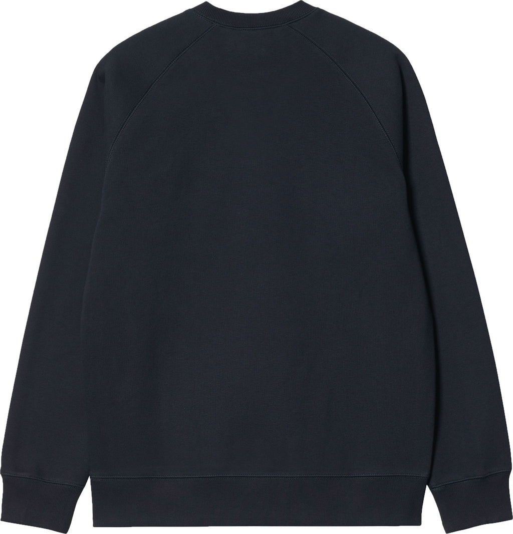 Carhartt Wip Felpa Chase Sweat Dark Navy Blue Uomo - 2