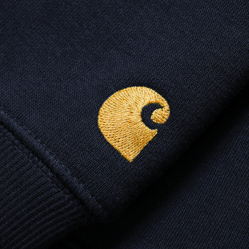 Carhartt Wip Felpa Chase Sweat Dark Navy Blue Uomo - 3