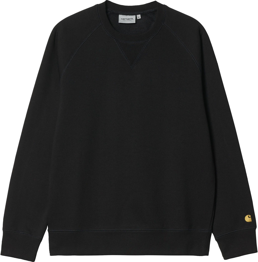 Carhartt Wip Felpa Chase Sweat Black Gold Nero Uomo - 1