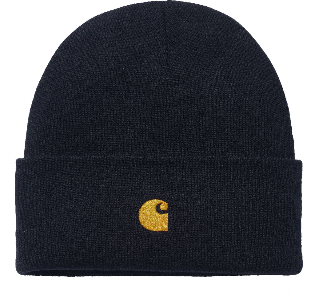 Carhartt Wip Cuffia Chase Beanie Dark Navy Blue Uomo - 1