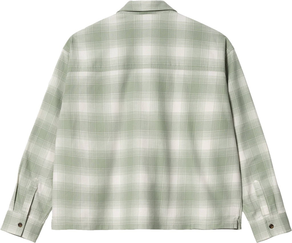 Carhartt Wip Camicia W L/s Deaver Shirt Check Misty Sage Verde Donna - 3