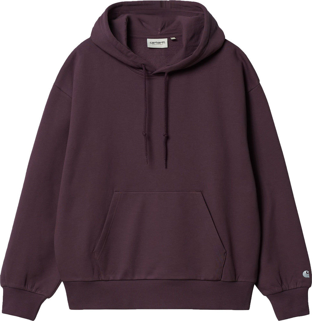 Carhartt Wip Felpa W Hooded Casey Sweatshirt Dark Plum Silver Viola Donna - 1