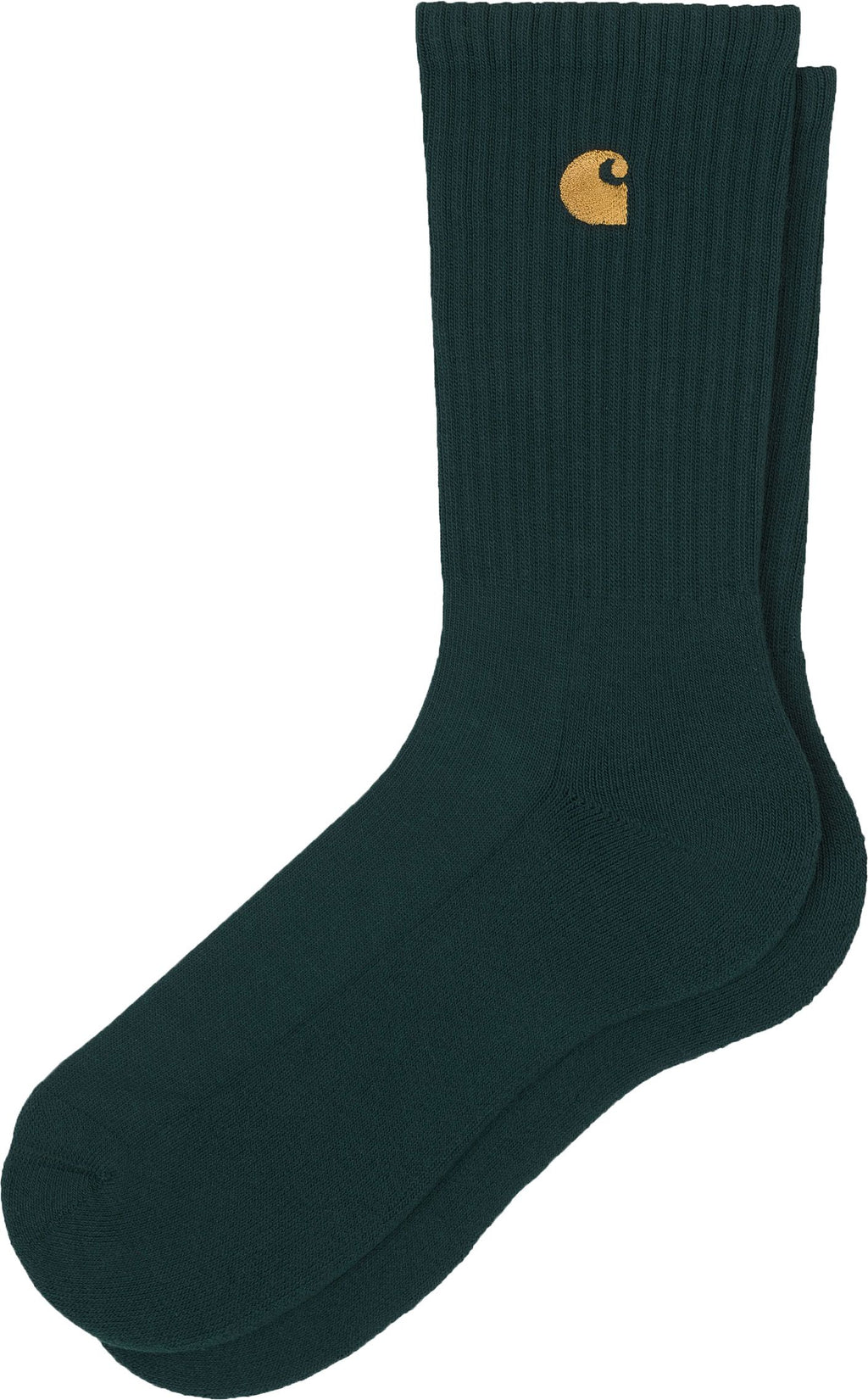 Carhartt Wip Calze Chase Socks Juniper Gold Verde Uomo - 1