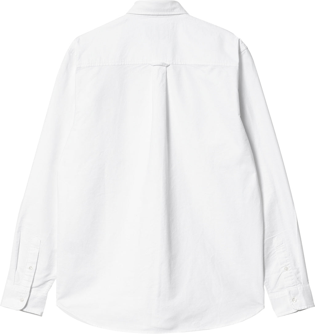 Carhartt Wip Camicia Ls C-logo Shirt White Bianco Uomo - 2