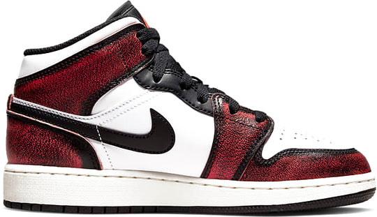 Air Jordan 1 Mid Se Wear-away Chicago Donna Rosso