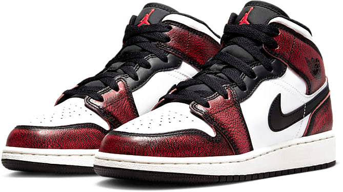 Jordan Air 1 Mid Se Wear-away Chicago Rosso Donna - 3