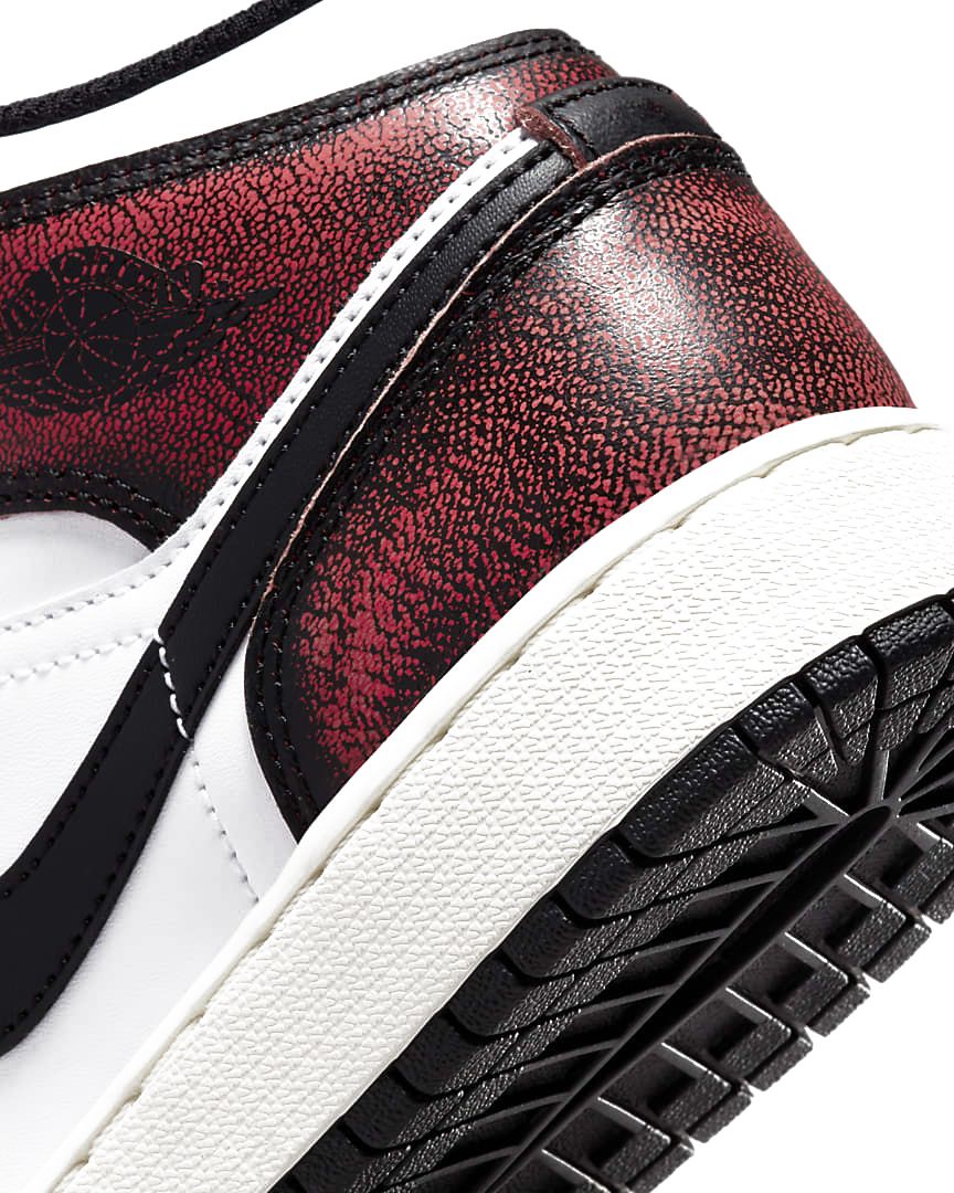 Jordan Air 1 Mid Se Wear-away Chicago Rosso Donna - 4