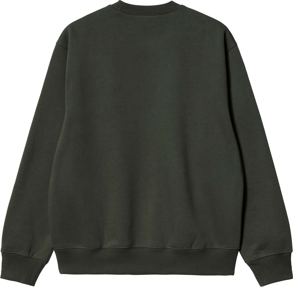 Carhartt Wip Felpa Sweat Boxwood Ochre Verde Uomo - 2