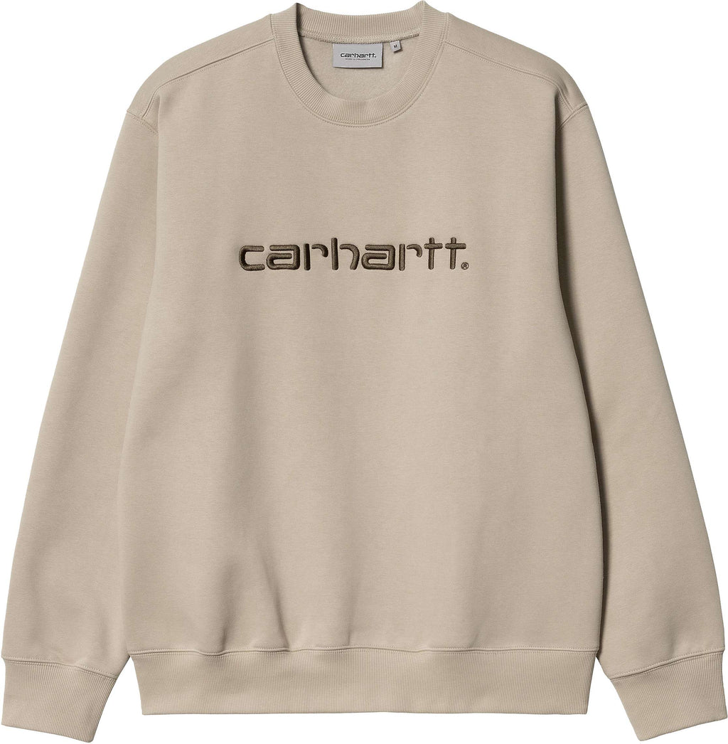 Carhartt Wip Felpa Sweat Wall Cypress Beige Uomo - 1