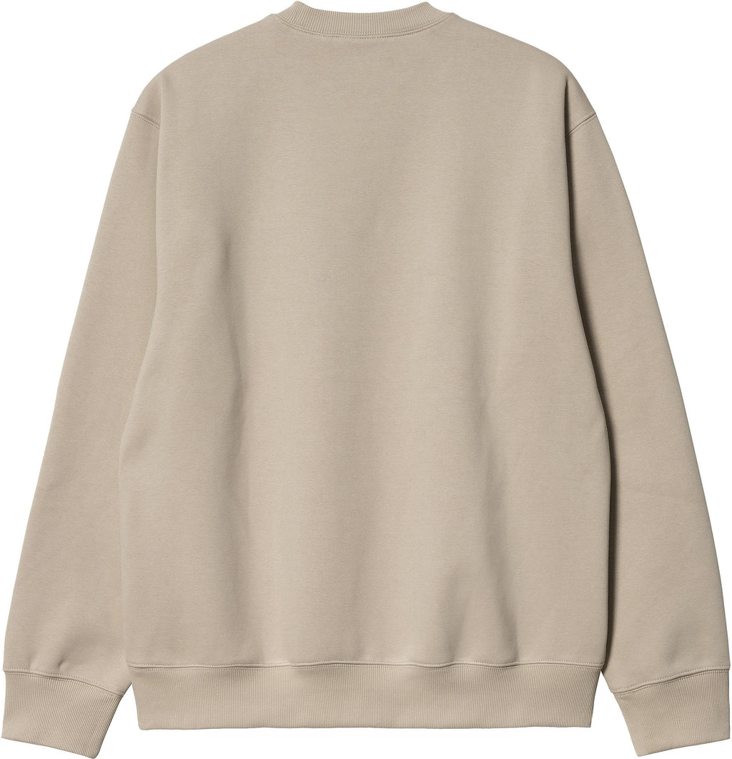 Carhartt Wip Felpa Sweat Wall Cypress Beige Uomo - 2