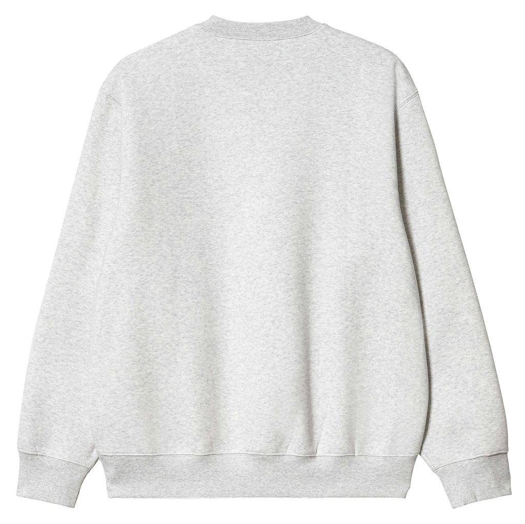 Carhartt Wip Felpa Sweat Ash Heather Rocket Grigio Uomo - 2