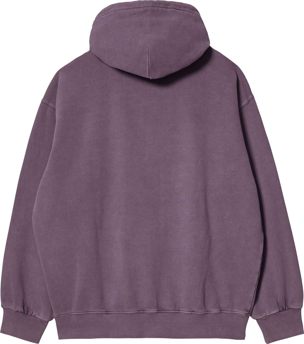 Carhartt Wip Felpa Hooded Vista Sweat Dark Plum Garment Dyed Viola Uomo - 2