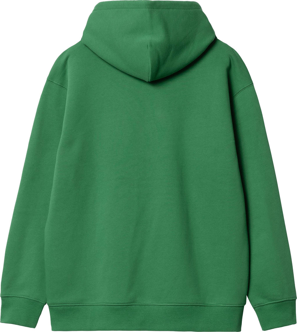 Carhartt Wip Felpa W Hooded Carhartt Sweatshirt Bonsai Misty Blush Verde Donna - 2