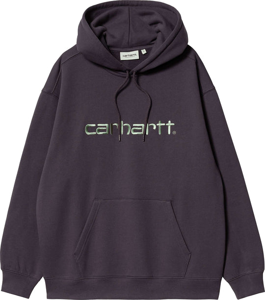 Carhartt Wip Felpa W Hooded Carhartt Sweatshirt Artichoke Misty Sag Donna Viola