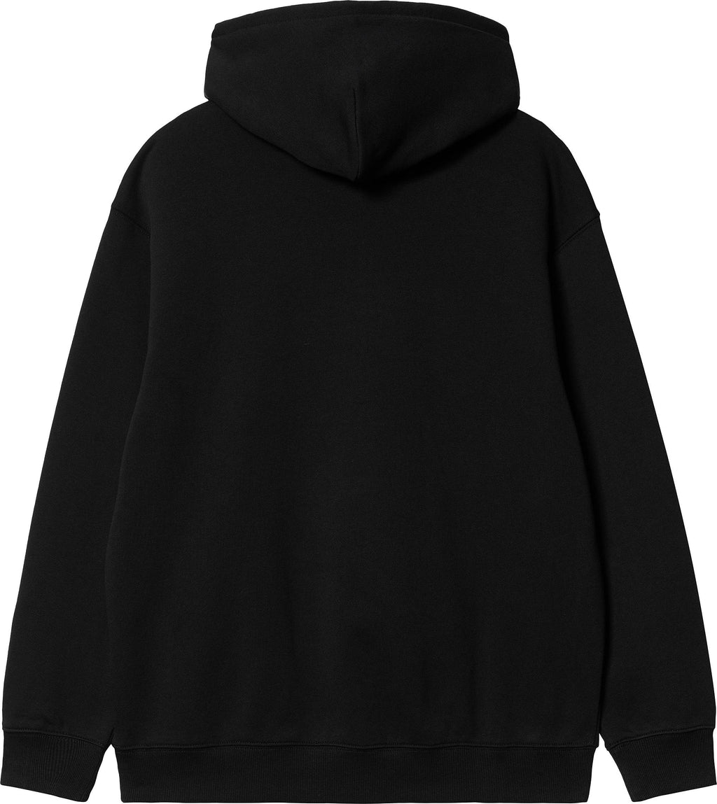 Carhartt Wip Felpa W Hooded Carhartt Sweatshirt Black White Nero Donna - 2