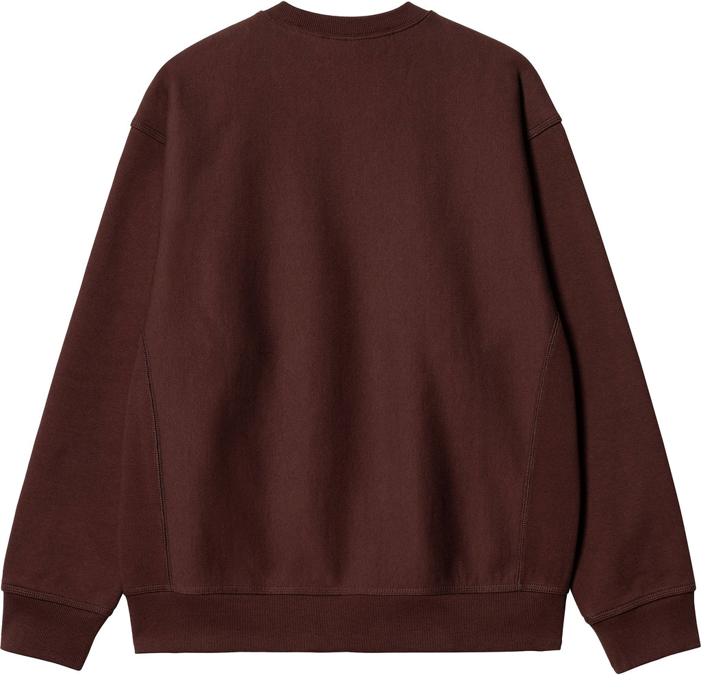 Carhartt Wip Felpa American Script Sweat Ale Bordeaux Uomo - 2