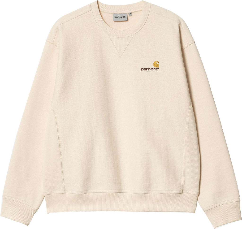 Carhartt Wip Felpa American Script Sweat Calico Beige Uomo - 1