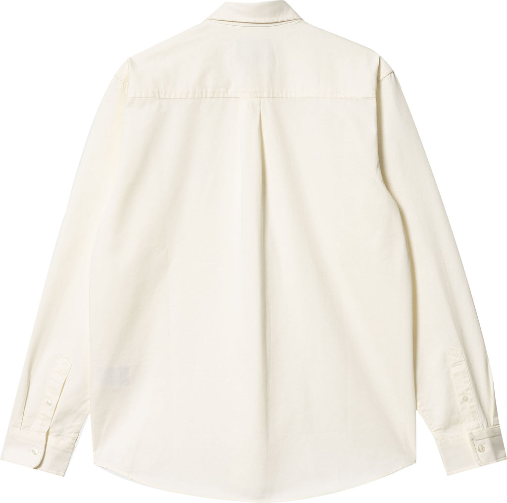 Carhartt Wip Camicia L/s Madison Shirt Wax Black Beige Uomo - 2