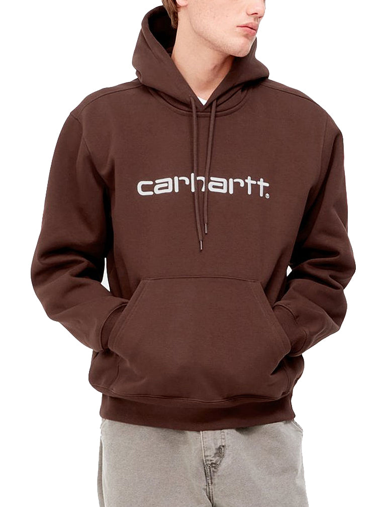 Carhartt Wip Felpa Hooded Sweat Ale Wax Marrone Uomo - 2