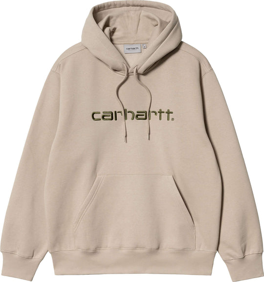 Carhartt Wip Felpa Hooded Sweat Wall Cypress Uomo Beige