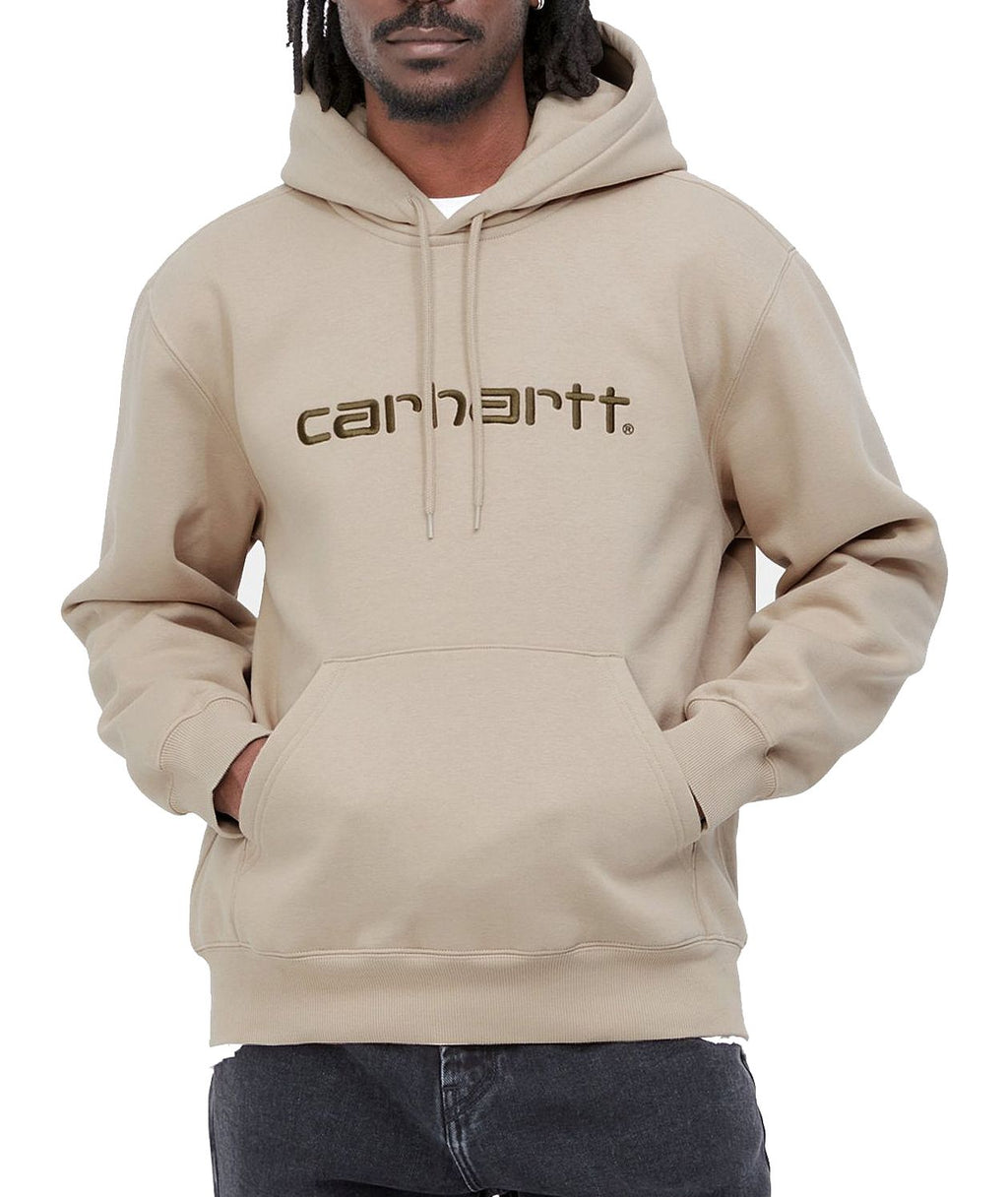 Carhartt Wip Felpa Hooded Sweat Wall Cypress Beige Uomo - 3