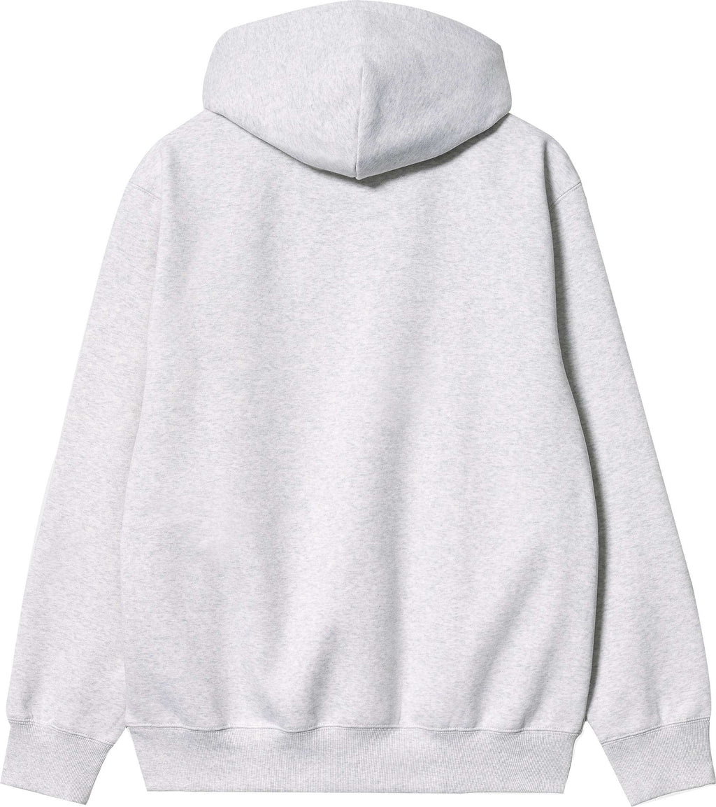Carhartt Wip Felpa Hooded Sweat Ash Heather Rocket Grigio Uomo - 2
