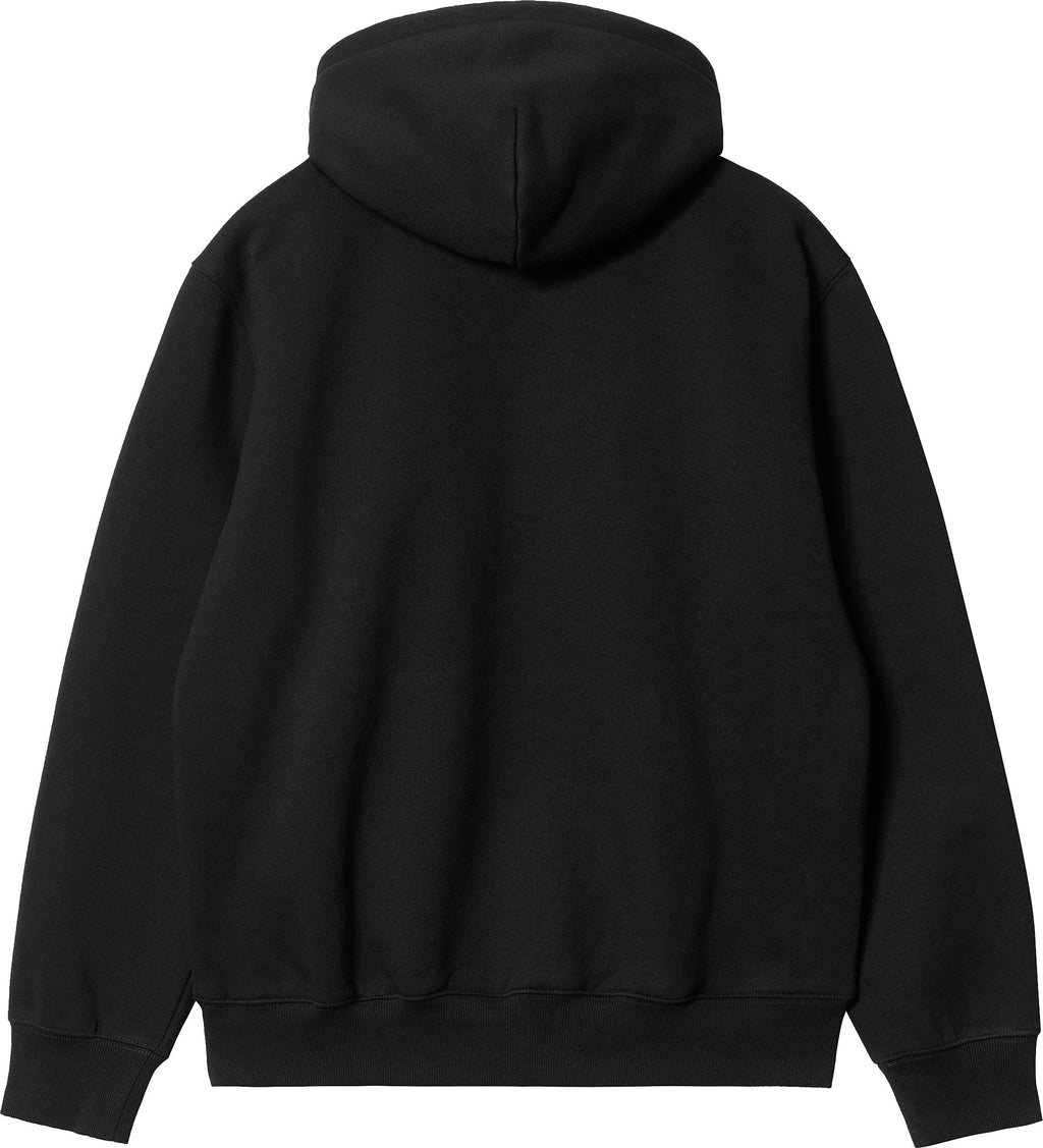 Carhartt Wip Felpa Hooded Sweat Black White Nero Uomo - 2
