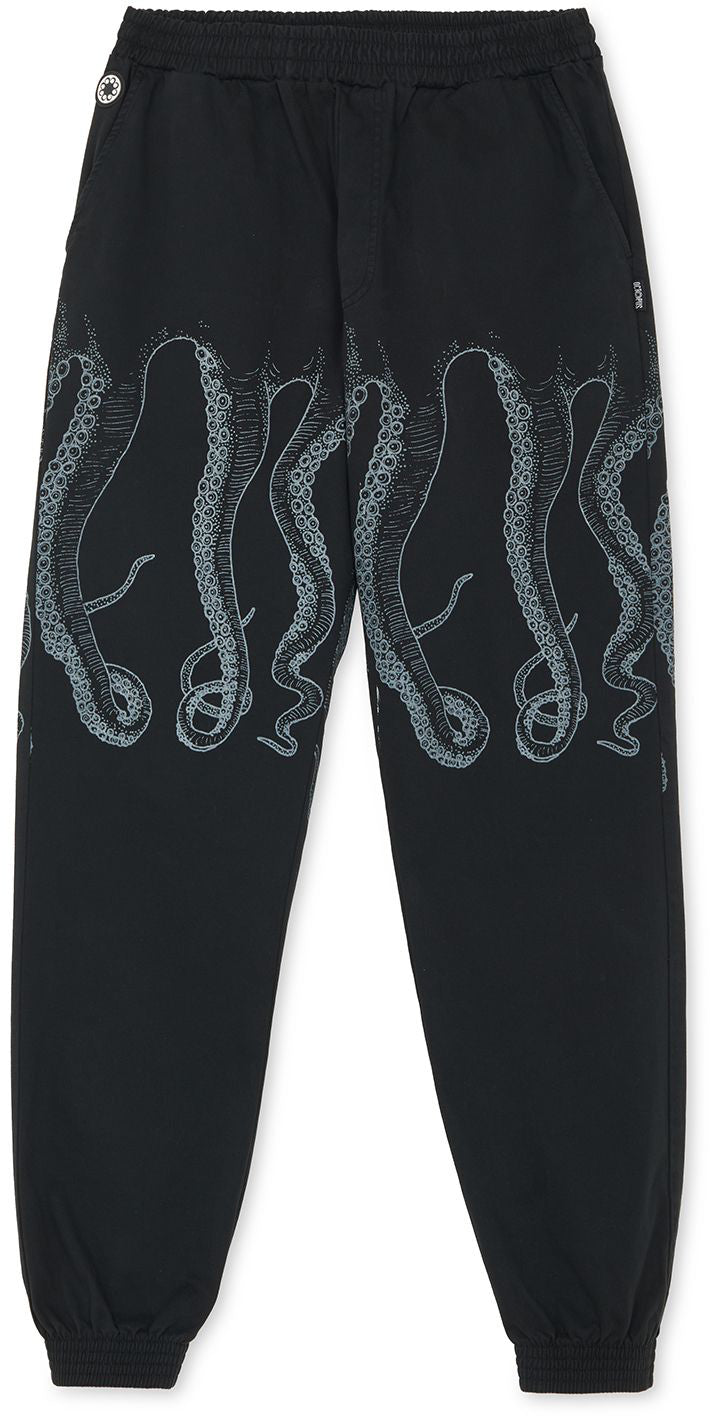 Octopus Pantaloni Outline Jogger Black Nero Uomo » ModeOn Streetwear