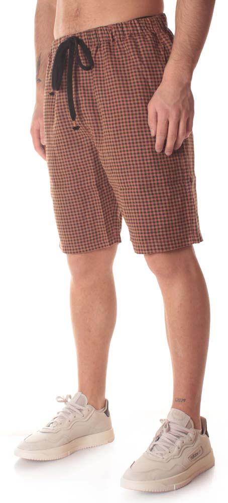 Bottega Chilometri Zero Madson Short Barletta Ruggine Marrone Uomo - 2