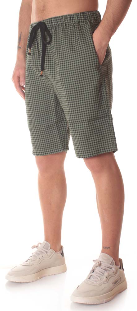 Bottega Chilometri Zero Madson Short Barletta Verde Fantasia Uomo - 2
