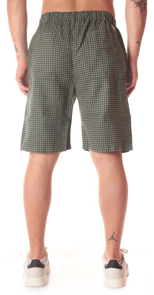 Bottega Chilometri Zero Madson Short Barletta Verde Fantasia Uomo - 3