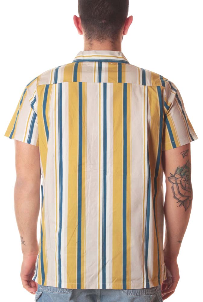 Bottega Chilometri Zero Madson Camicia Hawaii Tirreno Righe Fantasia Uomo - 3