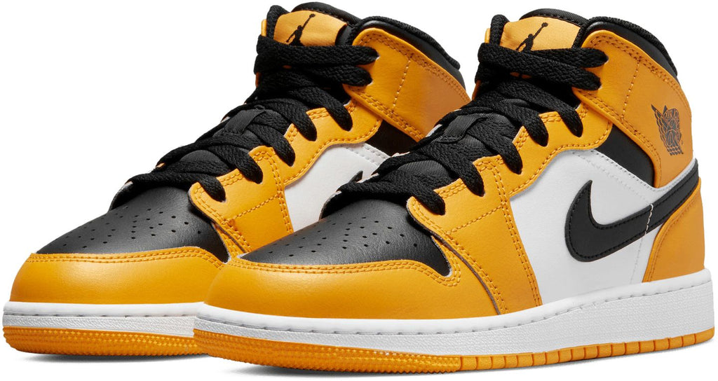 Jordan Air 1 Mid Taxi Gs Giallo Donna - 3