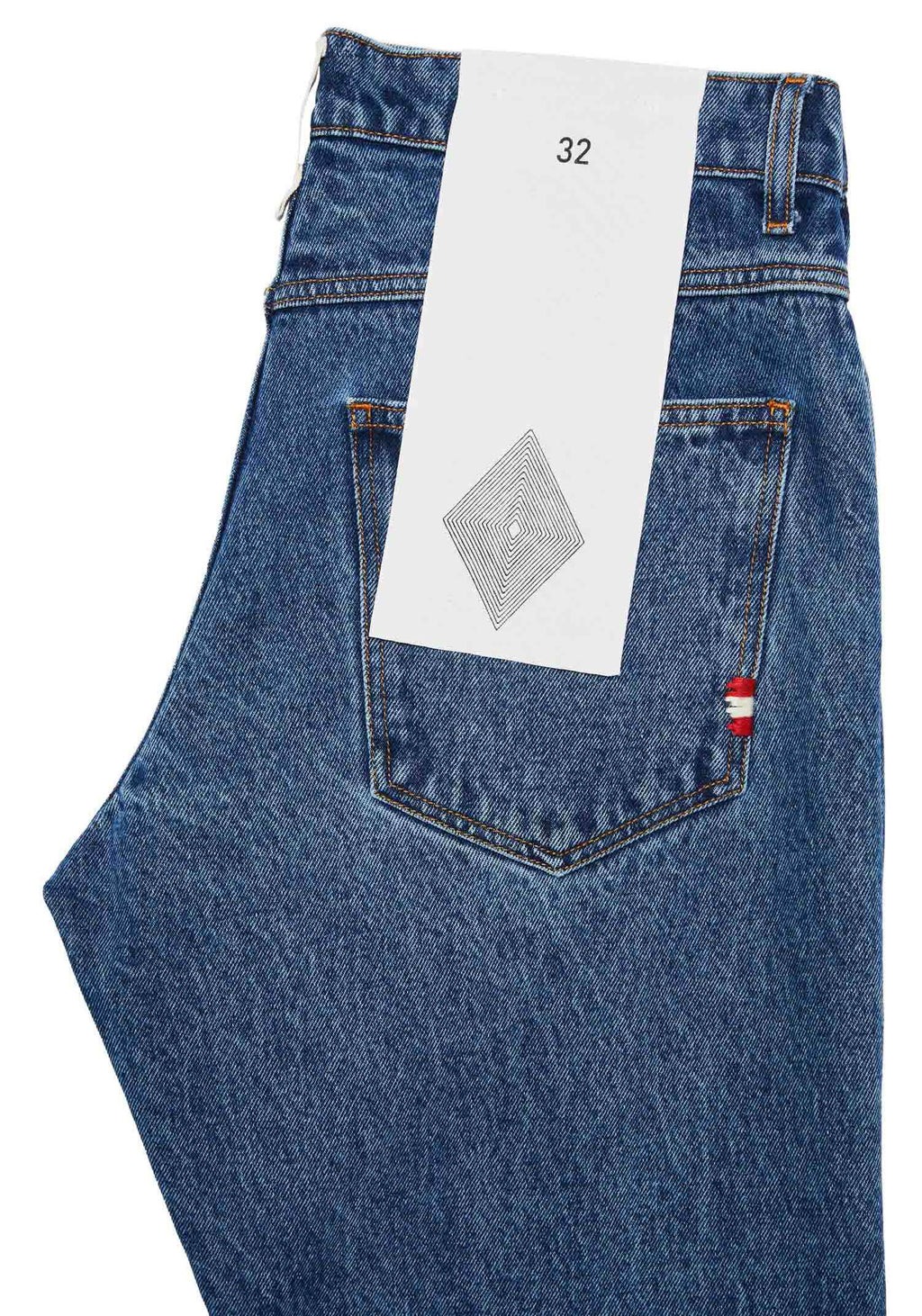 Amish Jeans James Denim Stone Wash Blue Uomo - 3