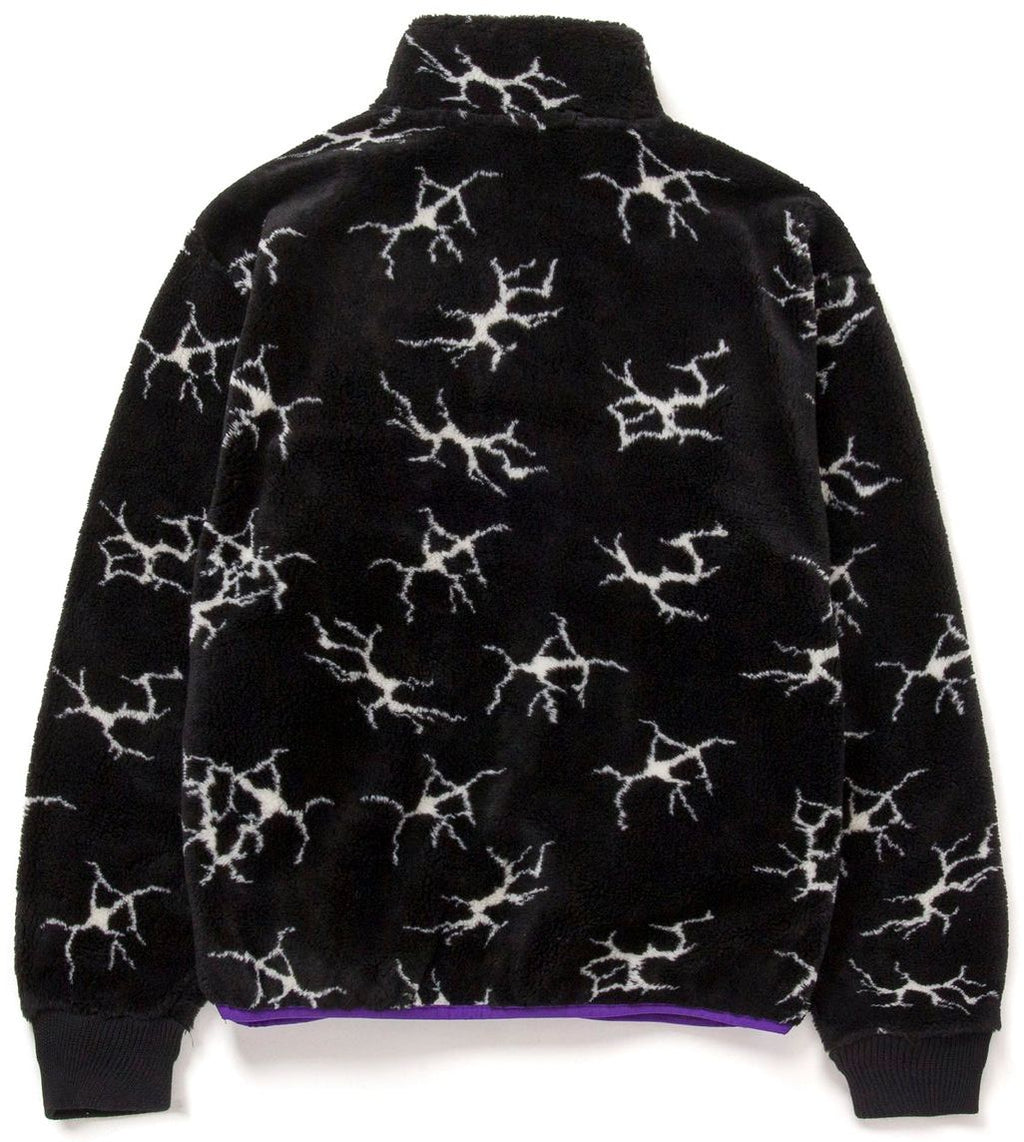 Huf Felpa Quake Sherpa 1/4 Zip Black Nero Uomo - 2