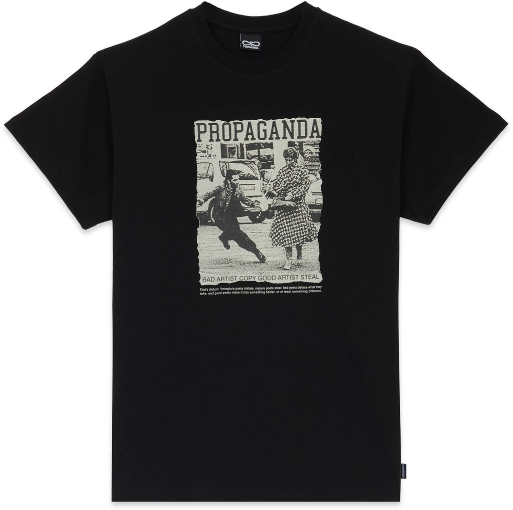 Propaganda T-shirt Steal Black Nero Uomo - 1
