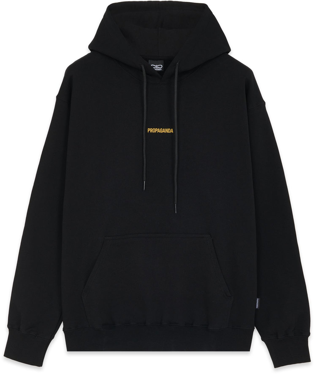 Propaganda Felpa Ribs Skin Hoodie Black Nero Uomo - 2