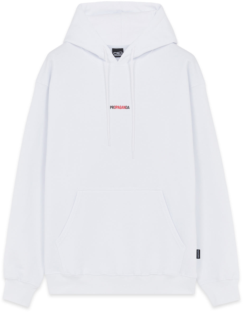 Propaganda Felpa Ribs Hoodie White Bianco Uomo - 2