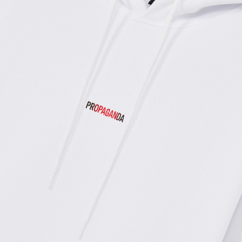 Propaganda Felpa Ribs Hoodie White Bianco Uomo - 3