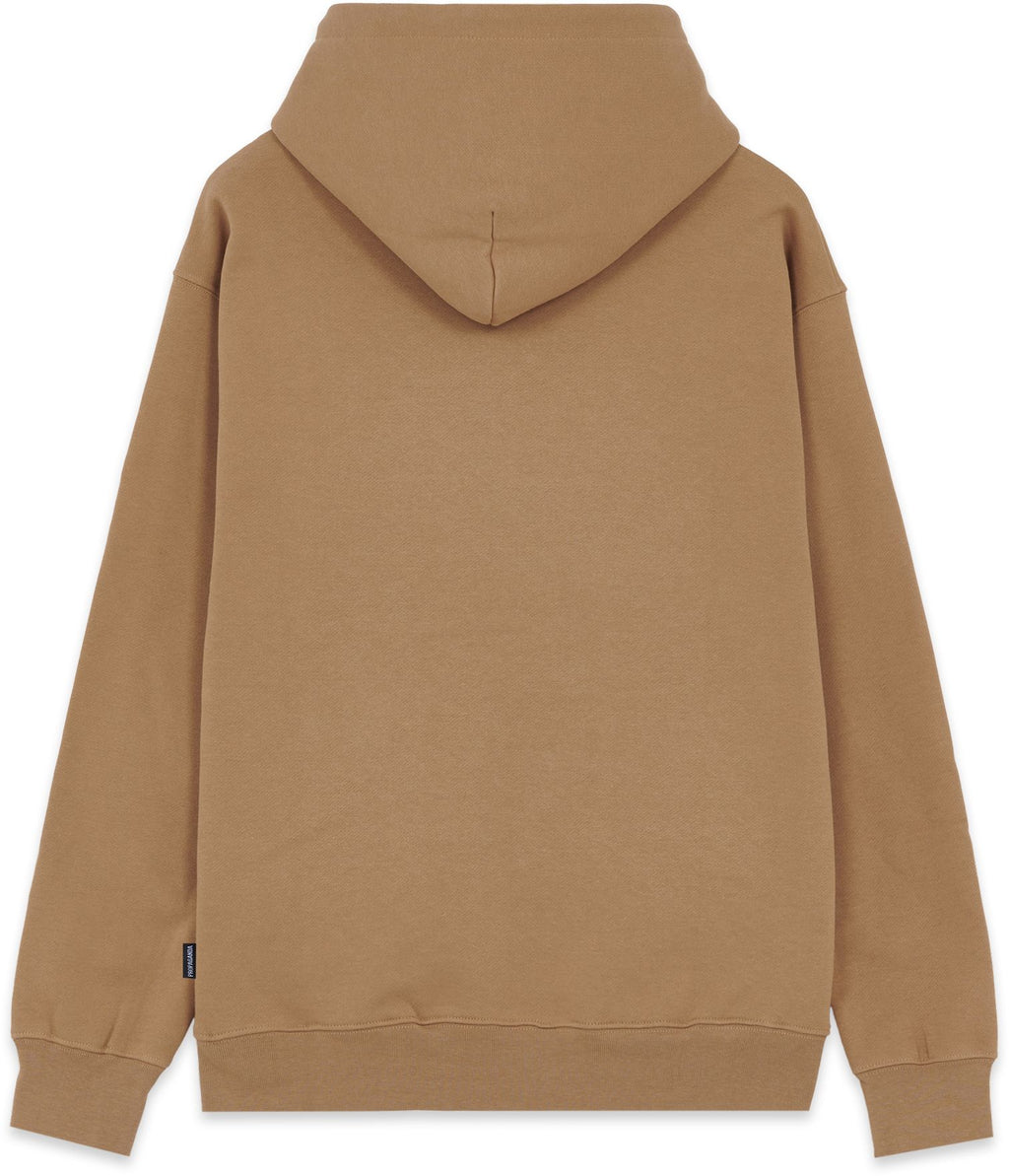 Propaganda Felpa Logo Chain Hoodie Camel Marrone Uomo - 2