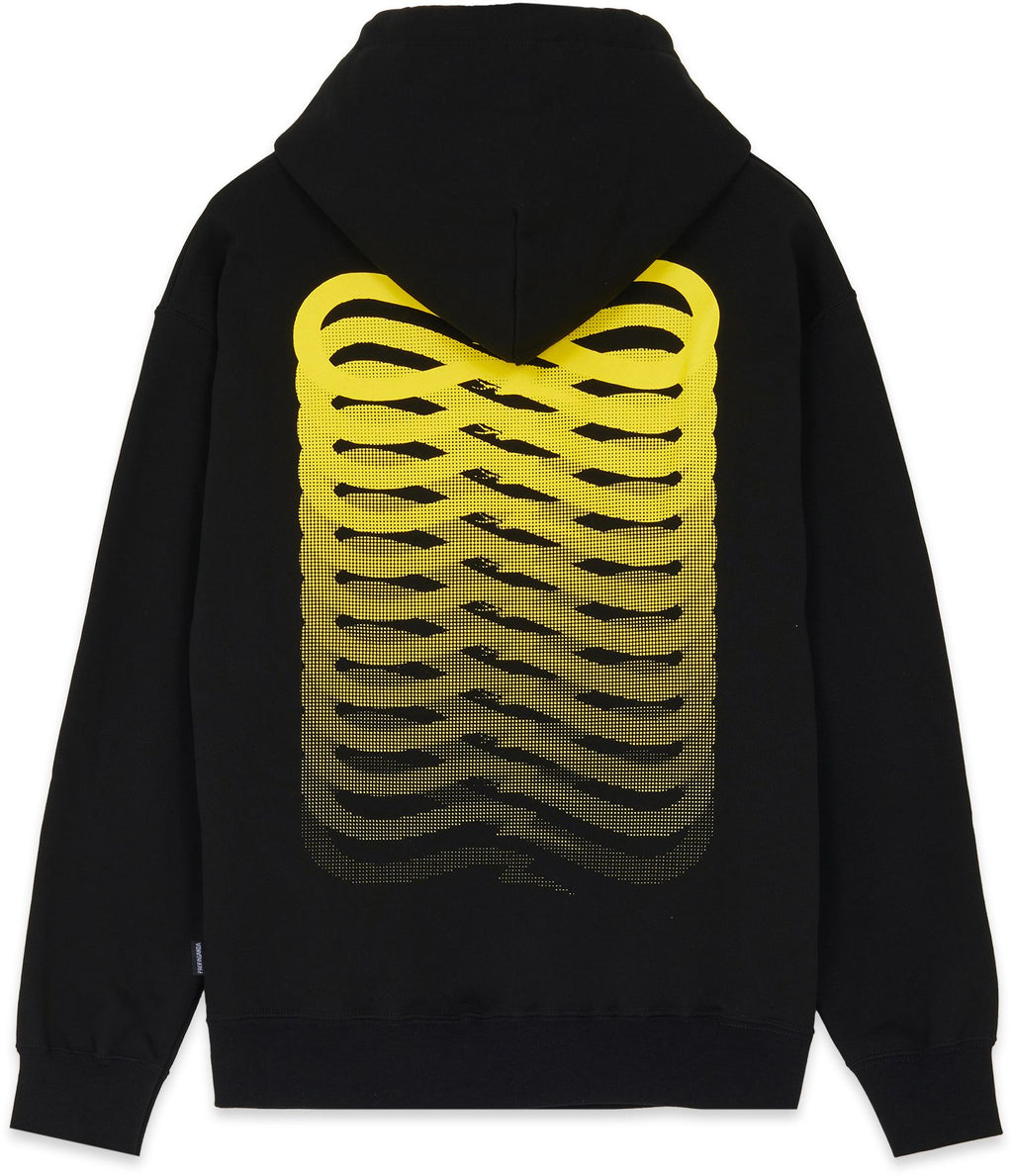 Propaganda Felpa Ribs Hoodie Black Nero Uomo - 1
